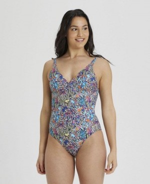 Abbigliamento Nuoto Donna Arena Allover Print U Back Colorate | 24367XARU