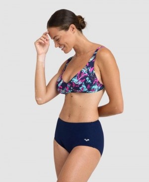 Abbigliamento Nuoto Donna Arena Bodylift Francy Two Piece Blu Marino Rosa Colorate | 54278ULNI