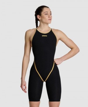 Abbigliamento Nuoto Donna Arena Powerskin Carbon Core Fx 50th Anniversary Limited Edition Open Back Grigie Scuro | 18064KQAG