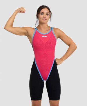 Abbigliamento Nuoto Donna Arena Powerskin Carbon Glide Berries Limited Edition Berries Closed Back Grigie Scuro | 13972WUKS