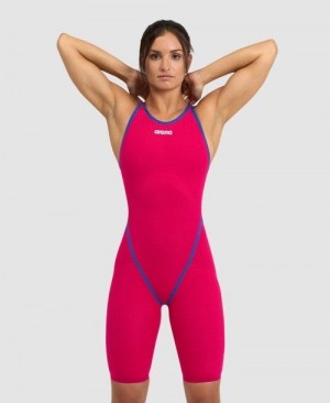 Abbigliamento Nuoto Donna Arena Powerskin Carbon Core Fx Berries Limited Edition Open Back Grigie Scuro | 64019LWGA