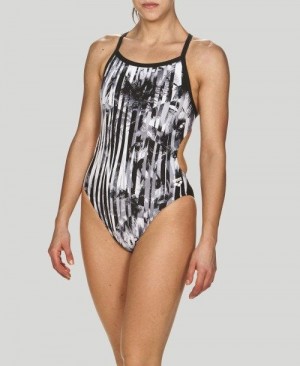 Abbigliamento Nuoto Donna Arena Riviera Challenge Back - Maxlife Nere Nere | 40918OFNM