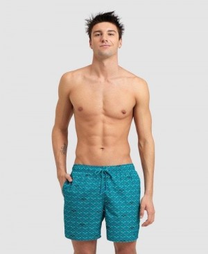 Biancheria Intima Uomo Arena Allover Beach Boxer Verdi | 25086KRMS