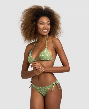 Bikini Donna Arena Allover Triangle Bikini Verde Oliva Colorate | 89467OREI