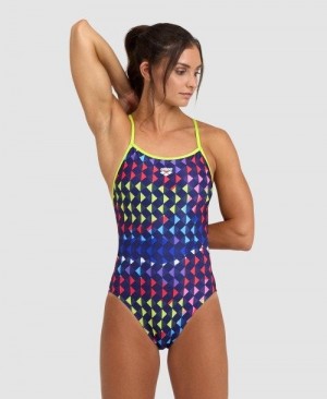 Body Donna Arena Carnival Booster Back One Piece Verdi Colorate | 57684ICHZ