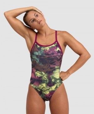 Body Donna Arena Hero Camo Challenge Back One Piece Rosse Rosse | 30275FPMW