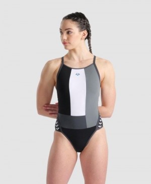 Body Donna Arena Icons Super Fly Back Panel One Piece Nere | 93271WCZS