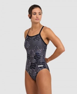 Body Donna Arena Kikko Pro Light Drop Back One Piece Nere Nere Colorate | 04179FOJL