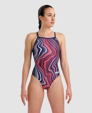 Body Donna Arena Marbled Lightdrop Back One Piece Colorate | 65902KCVL