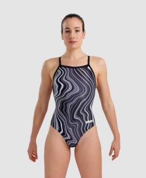 Body Donna Arena Marbled Lightdrop Back One Piece Colorate | 58617COLY