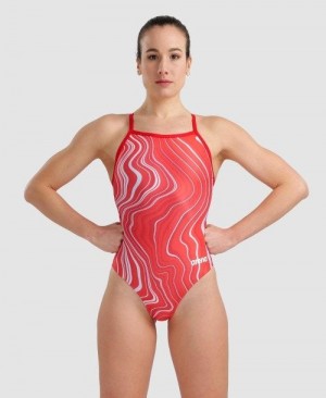 Body Donna Arena Marbled Lightdrop Back One Piece Colorate | 41283PCHW