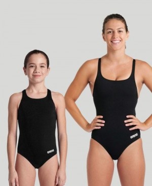 Body Donna Arena Team Swim Pro Solid One Piece Nere Bianche | 95821DWQE