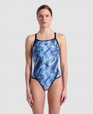 Costume da Bagno Donna Arena Pacific Superfly Back Swimsuit Colorate | 93562ZCPX