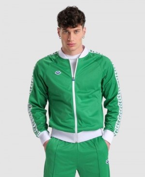 Giacche Uomo Arena Relax Iv Team Full-zip Jacket Verdi Bianche Verdi | 23760NRFK