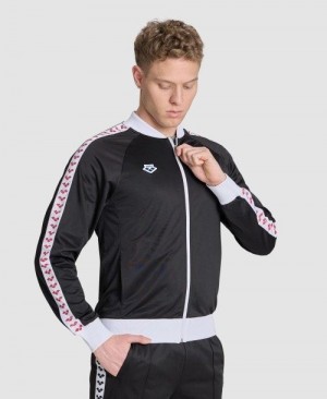 Giacche Uomo Arena Relax Iv Team Full-zip Jacket Nere Bianche Rosse | 17082TUBY