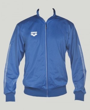 Giacche Uomo Arena Team Line Knitted Poly Jacket Blu Reale | 37418AKLM