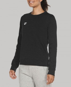 Maglioni Donna Arena Essential Crew Sweat Nere | 21865ZHOM