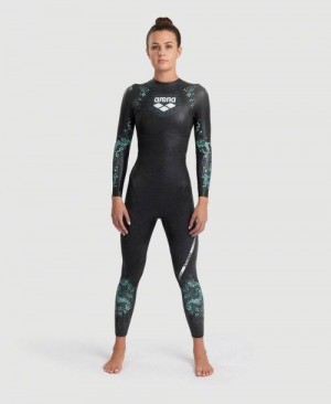 Muta Donna Arena Powerskin Storm Wetsuit Corallo Blu Nere | 69145UBNG