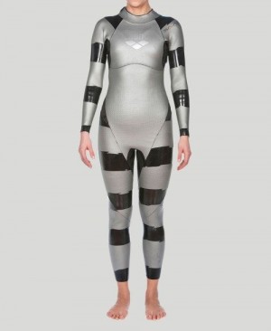 Muta Donna Arena Sams Carbon Triwetsuit Argento Nere | 61250NBRM