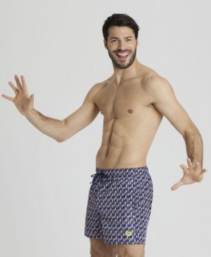 Pantaloncini Uomo Arena Allover Beach Short Colorate | 41089DNMP