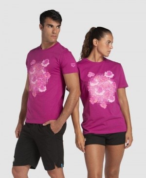 Pantaloncini Uomo Arena Breast Cancer Awareness Collection T-shirt Colorate | 69381NKJV