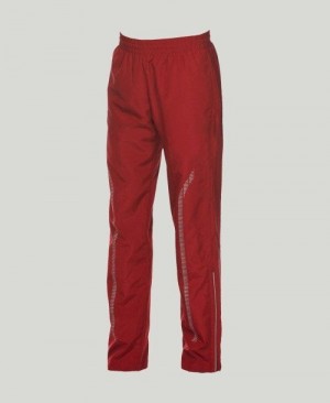 Pantaloni Uomo Arena Team Line Warm-up Pant Rosse | 71964EQGB