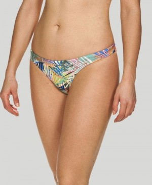 Slip Donna Arena Floral Allover Brief Nere Colorate | 25896VALT