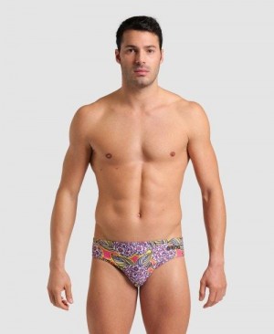 Slip Uomo Arena Hydrange Bouquet Brief Colorate | 53162IPBL