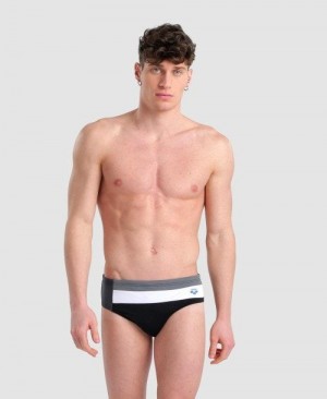 Slip Uomo Arena Icons Panel Briefs Nere | 08435PYAF