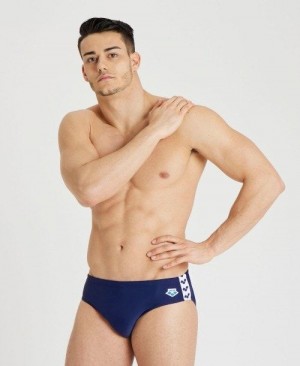 Slip Uomo Arena Icons Solid Brief Blu Marino | 84530JBTN