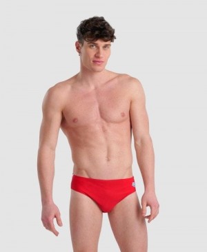 Slip Uomo Arena Icons Solid Brief Rosse | 12076HZGU