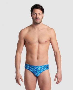 Slip Uomo Arena Pool Tiles Swim Briefs Colorate | 53472TPOE