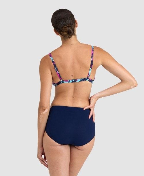 Abbigliamento Nuoto Donna Arena Bodylift Francy Two Piece Blu Marino Rosa Colorate | 54278ULNI