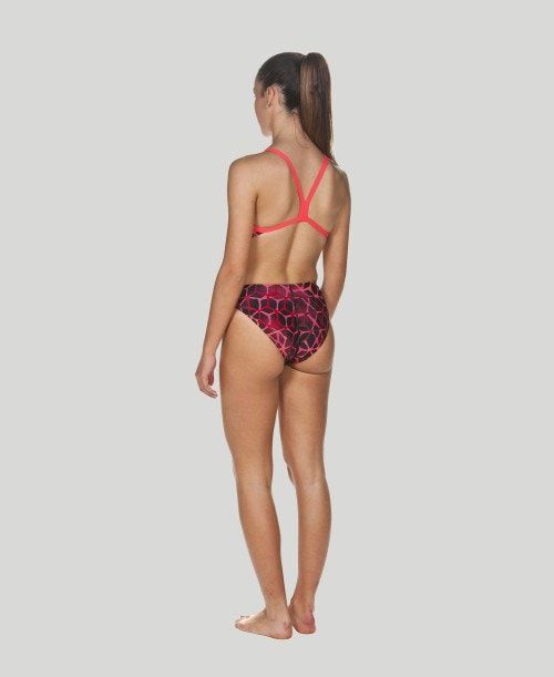 Abbigliamento Nuoto Donna Arena Carbonics Ii Challenge Back - Maxlife Rosse | 24308NWDR