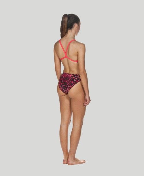 Abbigliamento Nuoto Donna Arena Carbonics Ii Challenge Back - Maxlife Rosse | 24308NWDR