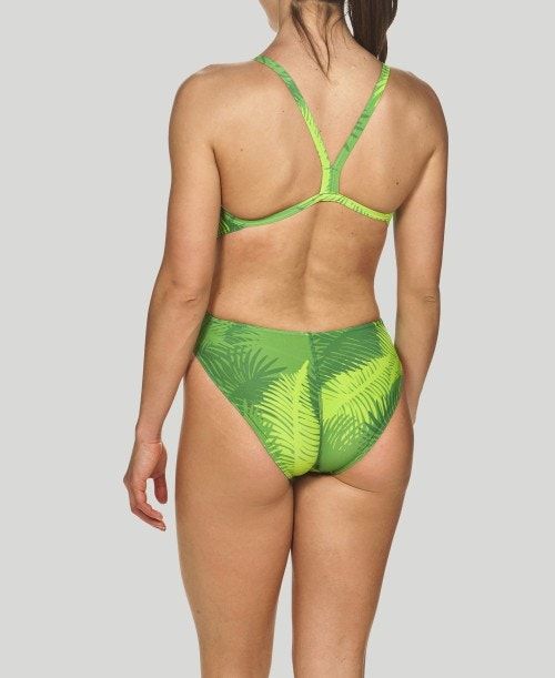 Abbigliamento Nuoto Donna Arena Palm Forest Challenge Back - Maxlife Verdi | 83046HDNQ