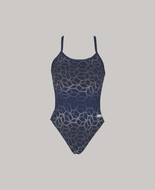 Abbigliamento Nuoto Donna Arena Polycarbonite Ii Challenge Back - Maxlife Blu Marino Blu Marino | 35218ODUA