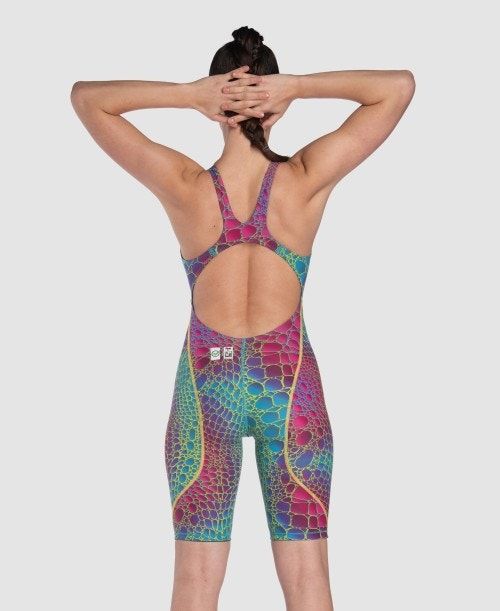 Abbigliamento Nuoto Donna Arena Powerskin St Next Caimano Limited Edition Open Back Colorate | 37960JPKS