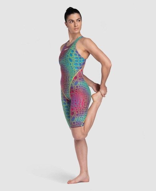 Abbigliamento Nuoto Donna Arena Powerskin St Next Caimano Limited Edition Open Back Colorate | 37960JPKS