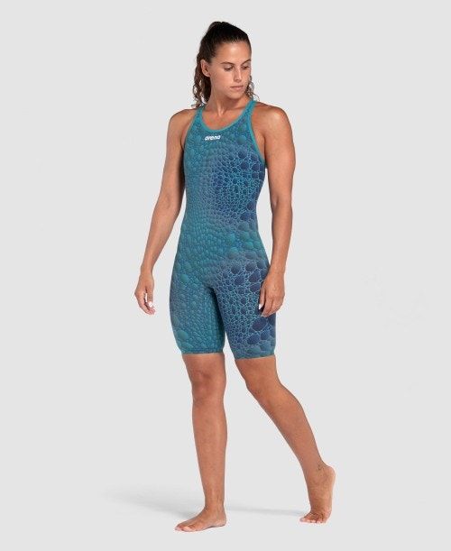 Abbigliamento Nuoto Donna Arena Powerskin Carbon Air2 Caimano Limited Edition Closed Back Grigie Scuro | 30942PCVI