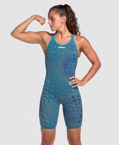 Abbigliamento Nuoto Donna Arena Powerskin Carbon Air2 Caimano Limited Edition Closed Back Grigie Scuro | 30942PCVI