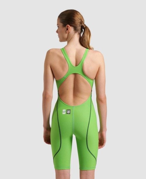 Abbigliamento Nuoto Donna Arena Powerskin St Next Emerald Green Limited Edition Open Back Verde Acqua Verdi | 27638LDGP