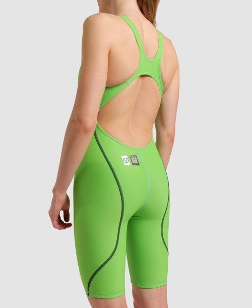 Abbigliamento Nuoto Donna Arena Powerskin St Next Emerald Green Limited Edition Open Back Verde Acqua Verdi | 27638LDGP