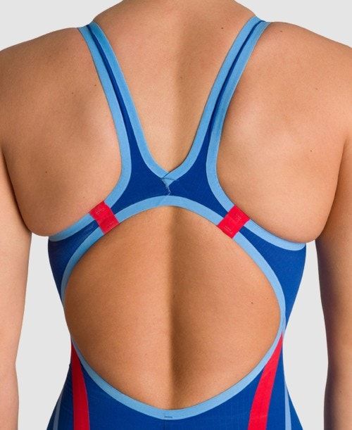 Abbigliamento Nuoto Donna Arena Powerskin Carbon Core Fx Open Back Blu | 16429DCPZ