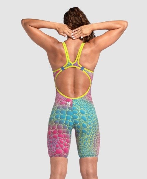 Abbigliamento Nuoto Donna Arena Powerskin Carbon Air2 Caimano Limited Edition Open Back Grigie Scuro | 15247EIYJ