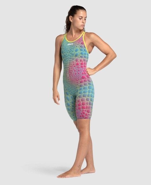 Abbigliamento Nuoto Donna Arena Powerskin Carbon Air2 Caimano Limited Edition Open Back Grigie Scuro | 15247EIYJ