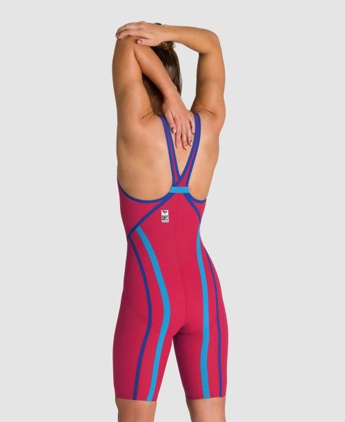 Abbigliamento Nuoto Donna Arena Powerskin Carbon Core Fx Berries Limited Edition Closed Back Grigie Scuro | 08741AHFE