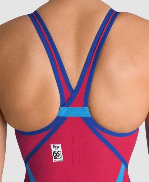 Abbigliamento Nuoto Donna Arena Powerskin Carbon Core Fx Berries Limited Edition Closed Back Grigie Scuro | 08741AHFE