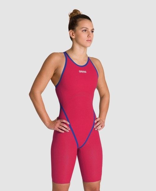 Abbigliamento Nuoto Donna Arena Powerskin Carbon Core Fx Berries Limited Edition Closed Back Grigie Scuro | 08741AHFE