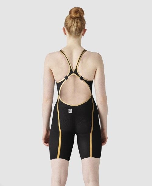 Abbigliamento Nuoto Donna Arena Powerskin Carbon Glide Limited Edition Lydia Jacoby Open Back Grigie Scuro | 97514EBDR